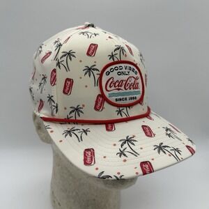 Coca Cola Good Vibes Only Rope Hat Snapback American Needle AOP Palm Tree Cap